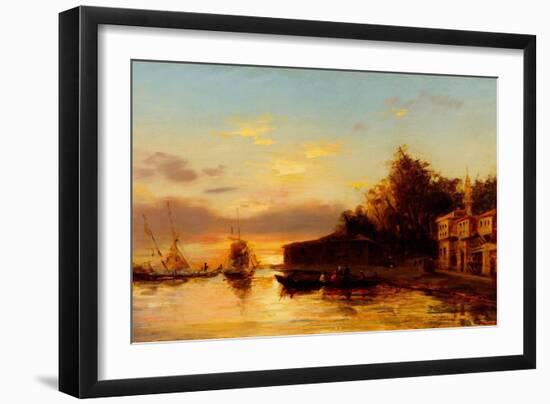 View of Istanbul, Second Half of the 19th C-Felix-Francois George Ziem-Framed Giclee Print