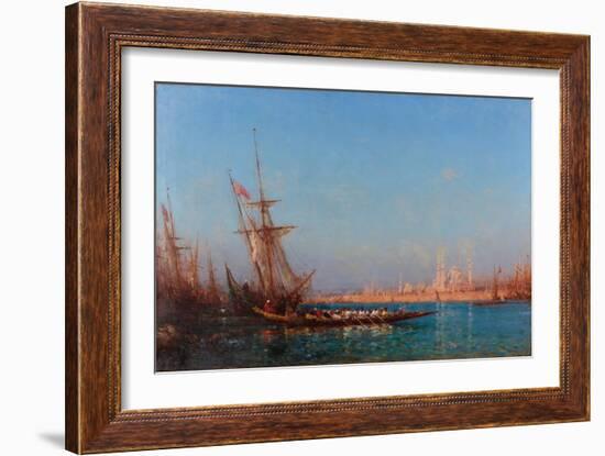 View of Istanbul, Second Half of the 19th C-Felix-Francois George Ziem-Framed Giclee Print