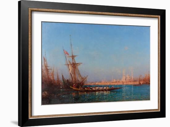 View of Istanbul, Second Half of the 19th C-Felix-Francois George Ziem-Framed Giclee Print
