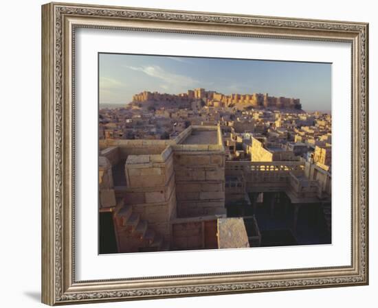 View of Jaisalmer Fort, Built in 1156 by Rawal Jaisal, Rajasthan, India-John Henry Claude Wilson-Framed Photographic Print