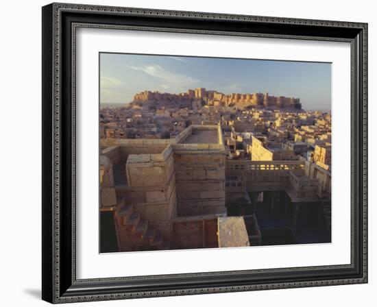 View of Jaisalmer Fort, Built in 1156 by Rawal Jaisal, Rajasthan, India-John Henry Claude Wilson-Framed Photographic Print
