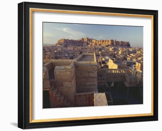 View of Jaisalmer Fort, Built in 1156 by Rawal Jaisal, Rajasthan, India-John Henry Claude Wilson-Framed Photographic Print