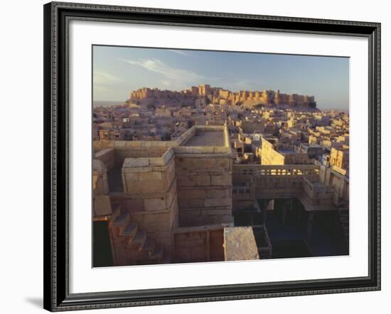 View of Jaisalmer Fort, Built in 1156 by Rawal Jaisal, Rajasthan, India-John Henry Claude Wilson-Framed Photographic Print
