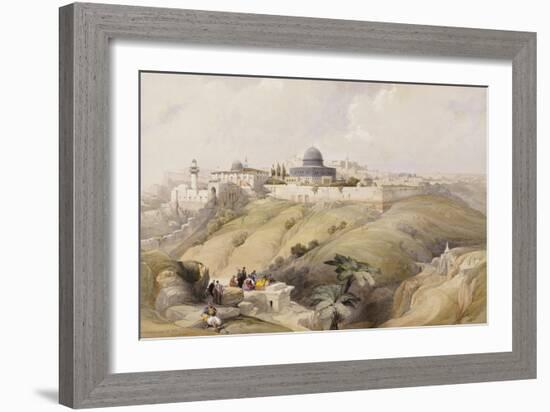 View of Jerusalem, Early 19th Century-David Roberts-Framed Giclee Print