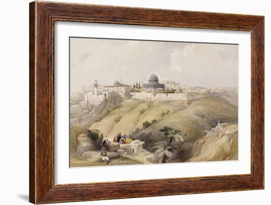 View of Jerusalem, Early 19th Century-David Roberts-Framed Giclee Print