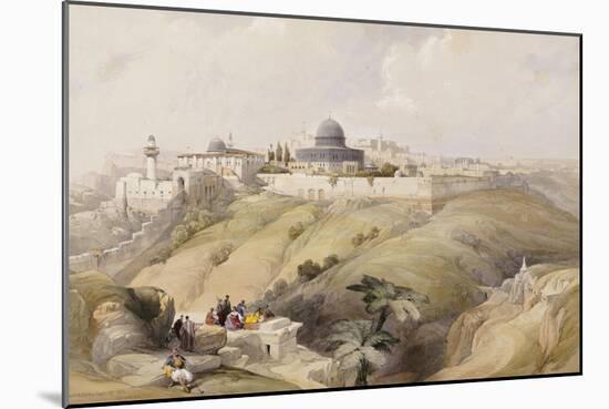 View of Jerusalem, Early 19th Century-David Roberts-Mounted Giclee Print