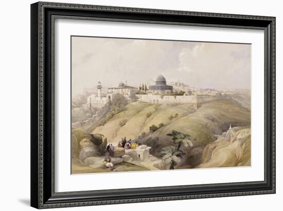 View of Jerusalem, Early 19th Century-David Roberts-Framed Giclee Print