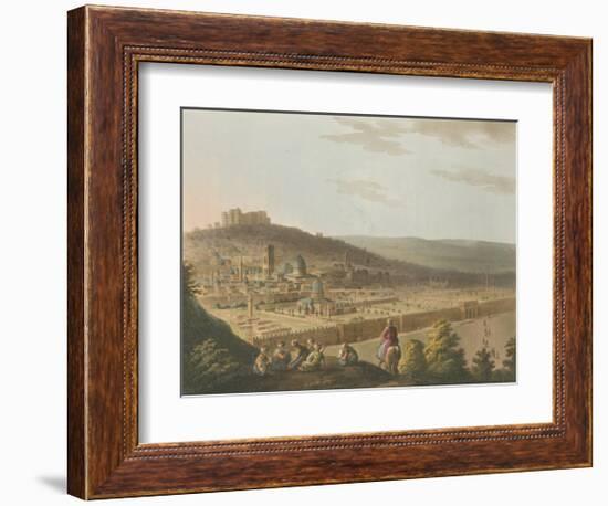 View of Jerusalem from the Mount of Olives-Luigi Mayer-Framed Premium Giclee Print