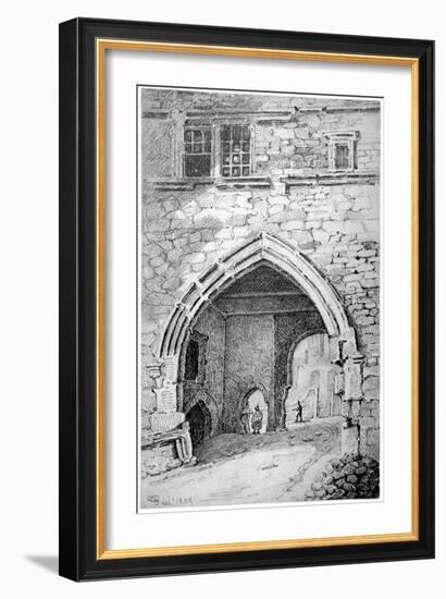 View of King John's Gate in the Abbey of St Saviour, Bermondsey, London, 1807-George Shepherd-Framed Giclee Print