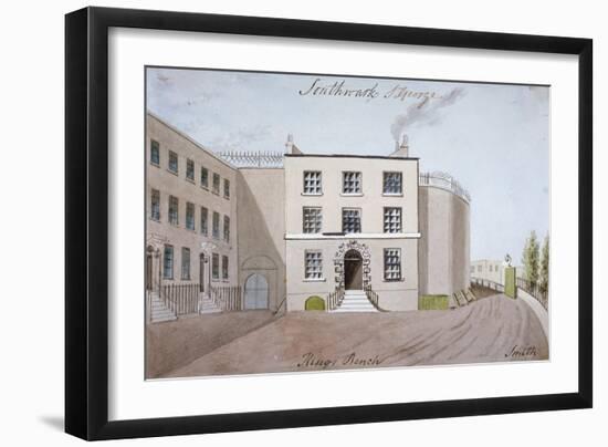 View of King's Bench Prison in St George's Fields, Southwark, London, C1820-Smith-Framed Giclee Print