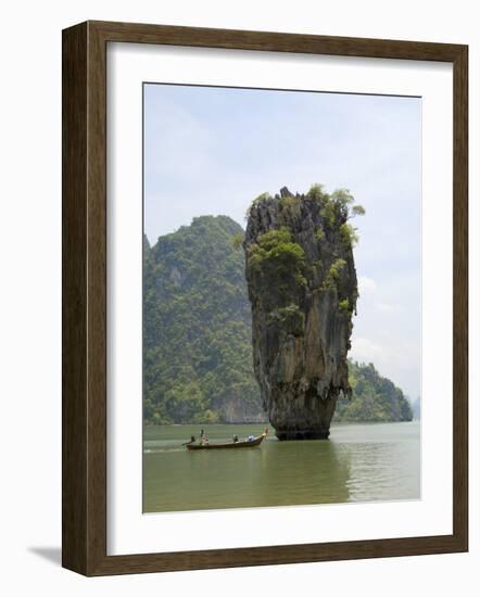 View of Koh Ping-Gan from Koh Ta Poo, Known as James Bond Island, Phang-Nga Bay, Thailand-Sergio Pitamitz-Framed Photographic Print