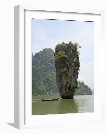 View of Koh Ping-Gan from Koh Ta Poo, Known as James Bond Island, Phang-Nga Bay, Thailand-Sergio Pitamitz-Framed Photographic Print