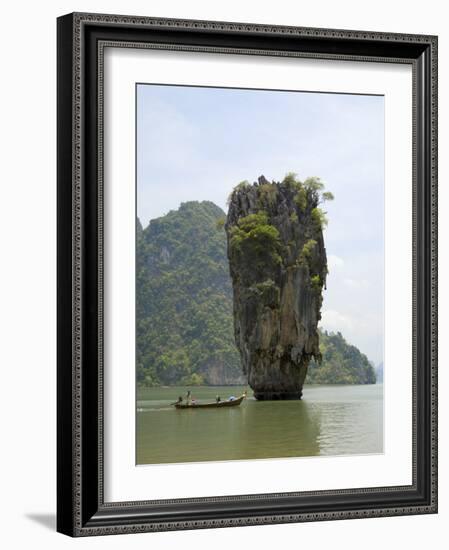 View of Koh Ping-Gan from Koh Ta Poo, Known as James Bond Island, Phang-Nga Bay, Thailand-Sergio Pitamitz-Framed Photographic Print