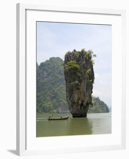 View of Koh Ping-Gan from Koh Ta Poo, Known as James Bond Island, Phang-Nga Bay, Thailand-Sergio Pitamitz-Framed Photographic Print