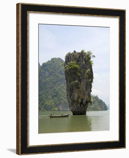 View of Koh Ping-Gan from Koh Ta Poo, Known as James Bond Island, Phang-Nga Bay, Thailand-Sergio Pitamitz-Framed Photographic Print