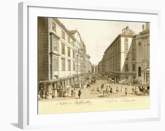 View of Kohlmarkt, 1786-Christian Georg II Schutz-Framed Giclee Print