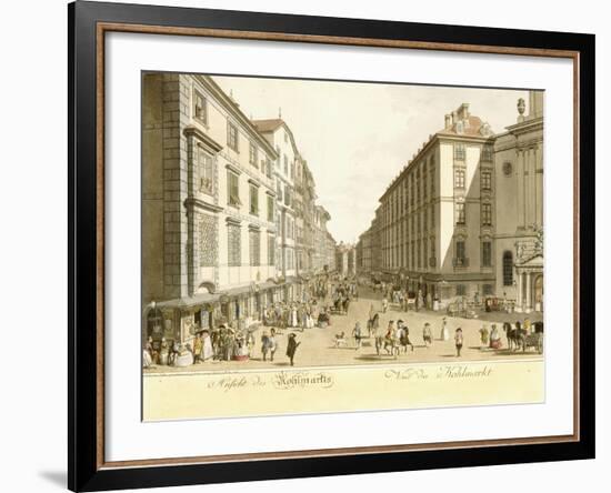 View of Kohlmarkt, 1786-Christian Georg II Schutz-Framed Giclee Print