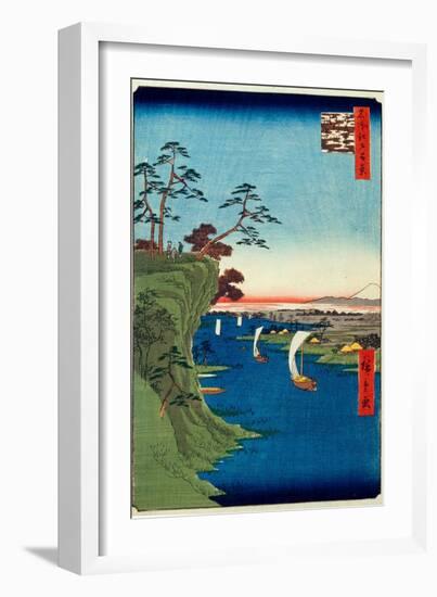 View of Konodai And the Tone River (One Hundred Famous Views of Edo)-null-Framed Giclee Print