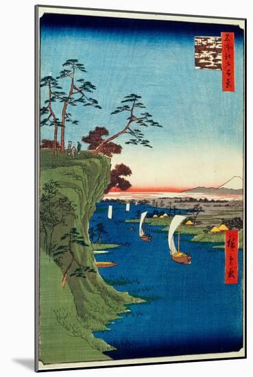 View of Konodai And the Tone River (One Hundred Famous Views of Edo)-null-Mounted Giclee Print