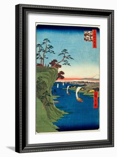 View of Konodai And the Tone River (One Hundred Famous Views of Edo)-null-Framed Giclee Print