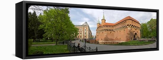 View of Krakow Barbican, Krakow, Poland-null-Framed Stretched Canvas