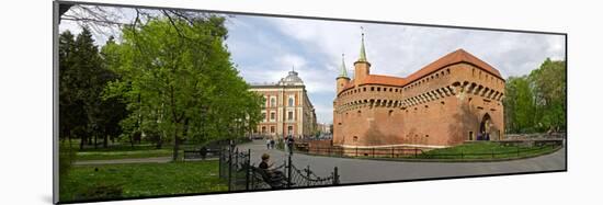 View of Krakow Barbican, Krakow, Poland-null-Mounted Photographic Print