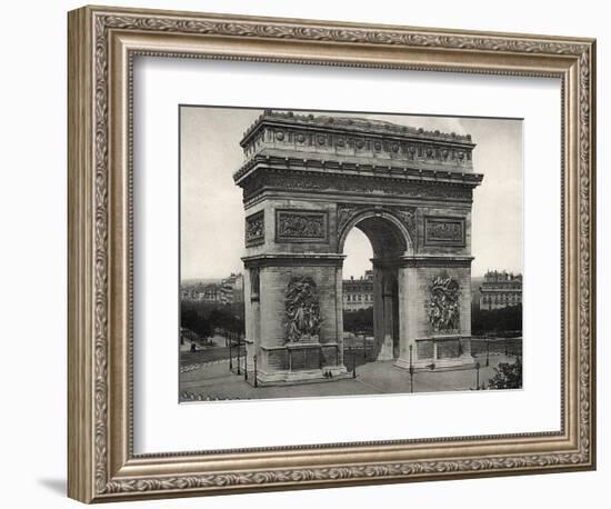 View of L'Arc De Triomphe in Paris-Bettmann-Framed Photographic Print