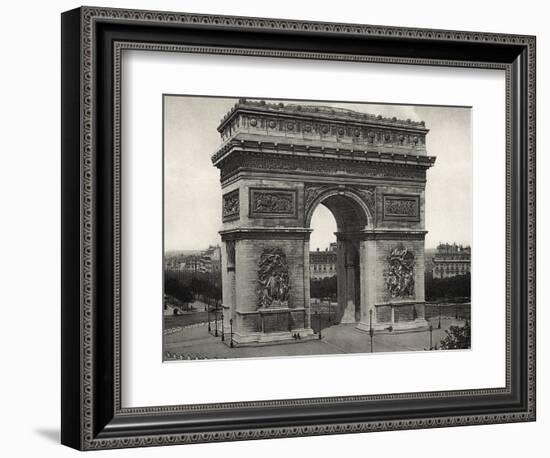 View of L'Arc De Triomphe in Paris-Bettmann-Framed Photographic Print