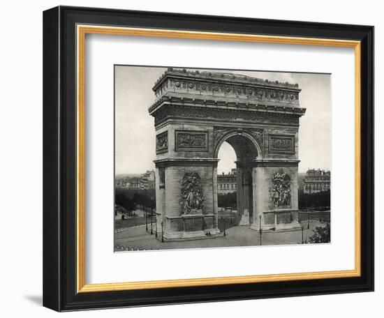 View of L'Arc De Triomphe in Paris-Bettmann-Framed Photographic Print