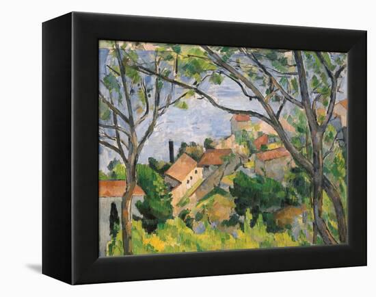 View of L'Estaque Through the Trees, 1879-Paul C?zanne-Framed Premier Image Canvas