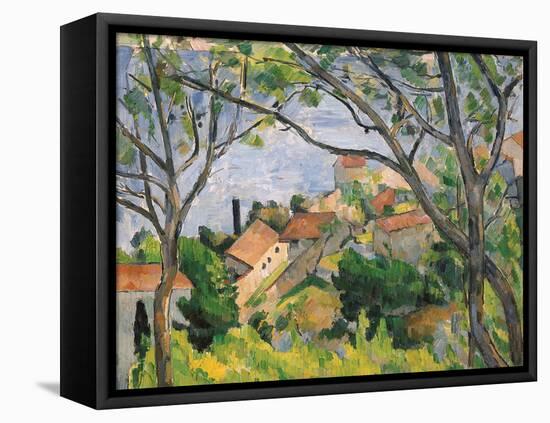 View of L'Estaque Through the Trees, 1879-Paul C?zanne-Framed Premier Image Canvas