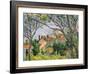 View of L'Estaque Through the Trees, 1879-Paul C?zanne-Framed Giclee Print