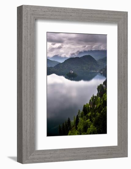 View of Lake Bled from Lake Bled Castle-Matthew Williams-Ellis-Framed Photographic Print