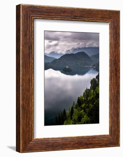 View of Lake Bled from Lake Bled Castle-Matthew Williams-Ellis-Framed Photographic Print