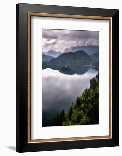 View of Lake Bled from Lake Bled Castle-Matthew Williams-Ellis-Framed Photographic Print