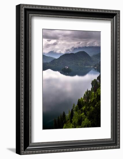 View of Lake Bled from Lake Bled Castle-Matthew Williams-Ellis-Framed Photographic Print