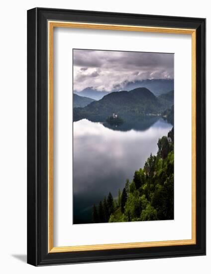 View of Lake Bled from Lake Bled Castle-Matthew Williams-Ellis-Framed Photographic Print