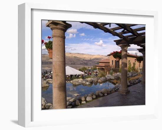 View of Lake Chelan, Columbia Valley Appellation, Washington, USA.-Janis Miglavs-Framed Photographic Print