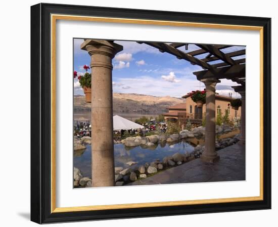 View of Lake Chelan, Columbia Valley Appellation, Washington, USA.-Janis Miglavs-Framed Photographic Print