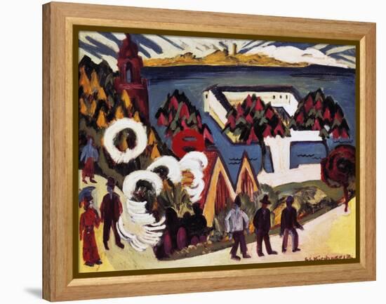 View of Lake Constance at Kreuzlingen, 1917-Ernst Ludwig Kirchner-Framed Premier Image Canvas