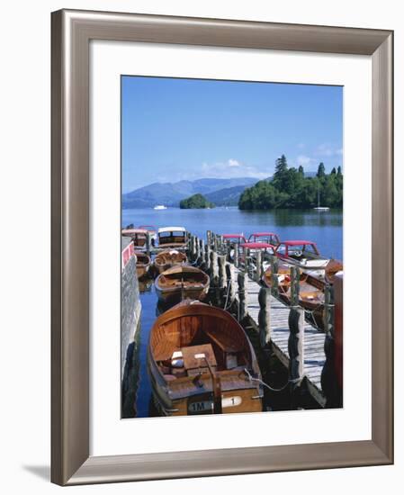 View of Lake from Boat Stages, Bowness on Windermere, Cumbria, England, United Kingdom, Europe-Hunter David-Framed Photographic Print