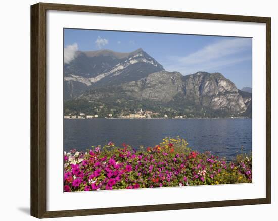 View of Lake Looking Towards Cadenabbia, Bellagio, Lake Como, Lombardy, Italian Lakes, Italy, Europ-Frank Fell-Framed Photographic Print