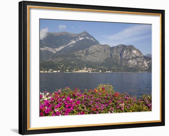 View of Lake Looking Towards Cadenabbia, Bellagio, Lake Como, Lombardy, Italian Lakes, Italy, Europ-Frank Fell-Framed Photographic Print