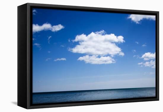 View of Lake Michigan at Harrington Beach State Park-null-Framed Premier Image Canvas