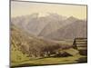 View of Lake of Hallstatt in Hutteneck Alps by Ferdinand G Waldmuller, 1838, Austria 19th Century-null-Mounted Giclee Print