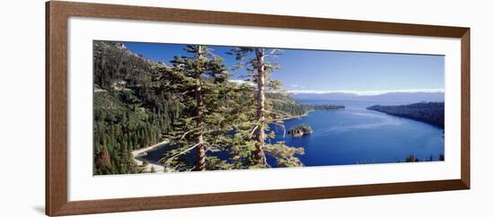 View of Lake Tahoe and Emerald Bay in Morning, California, USA-Walter Bibikow-Framed Photographic Print