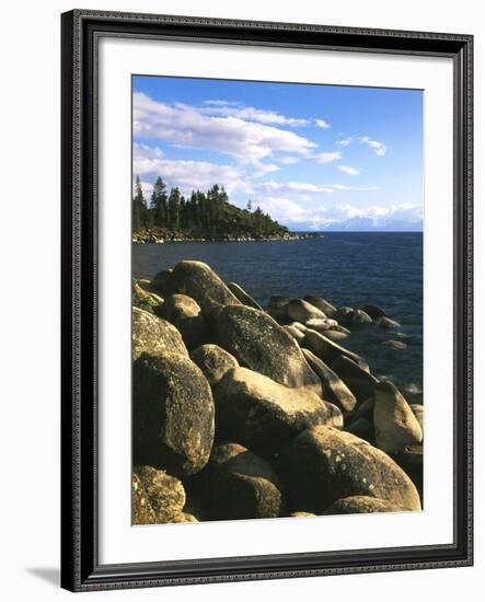 View of Lake Tahoe, Lake Tahoe Nevada State Park, Nevada, USA-Adam Jones-Framed Photographic Print