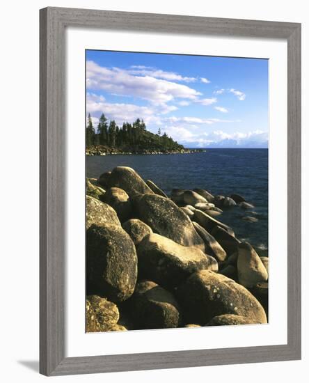 View of Lake Tahoe, Lake Tahoe Nevada State Park, Nevada, USA-Adam Jones-Framed Photographic Print