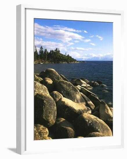 View of Lake Tahoe, Lake Tahoe Nevada State Park, Nevada, USA-Adam Jones-Framed Photographic Print