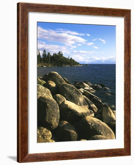 View of Lake Tahoe, Lake Tahoe Nevada State Park, Nevada, USA-Adam Jones-Framed Photographic Print